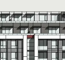 P2 parking level plan A105 showing 45 residential parking stalls, including small car and disability stalls, and a bike storage area