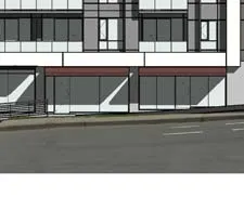Detail of Unit 211, a 2-bedroom unit with a balcony