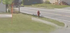 Photo detail of the fire hydrant on the street corner