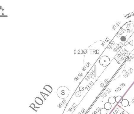 Survey map detail showing Helmcken Road and Eltham Road intersection