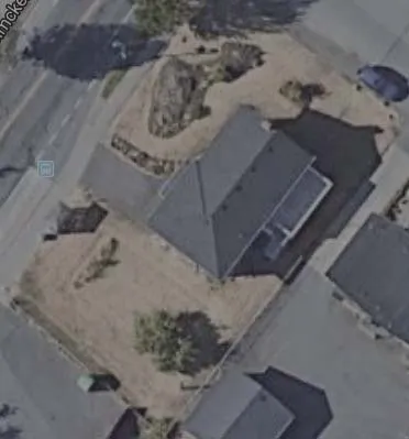 Close-up aerial site location view