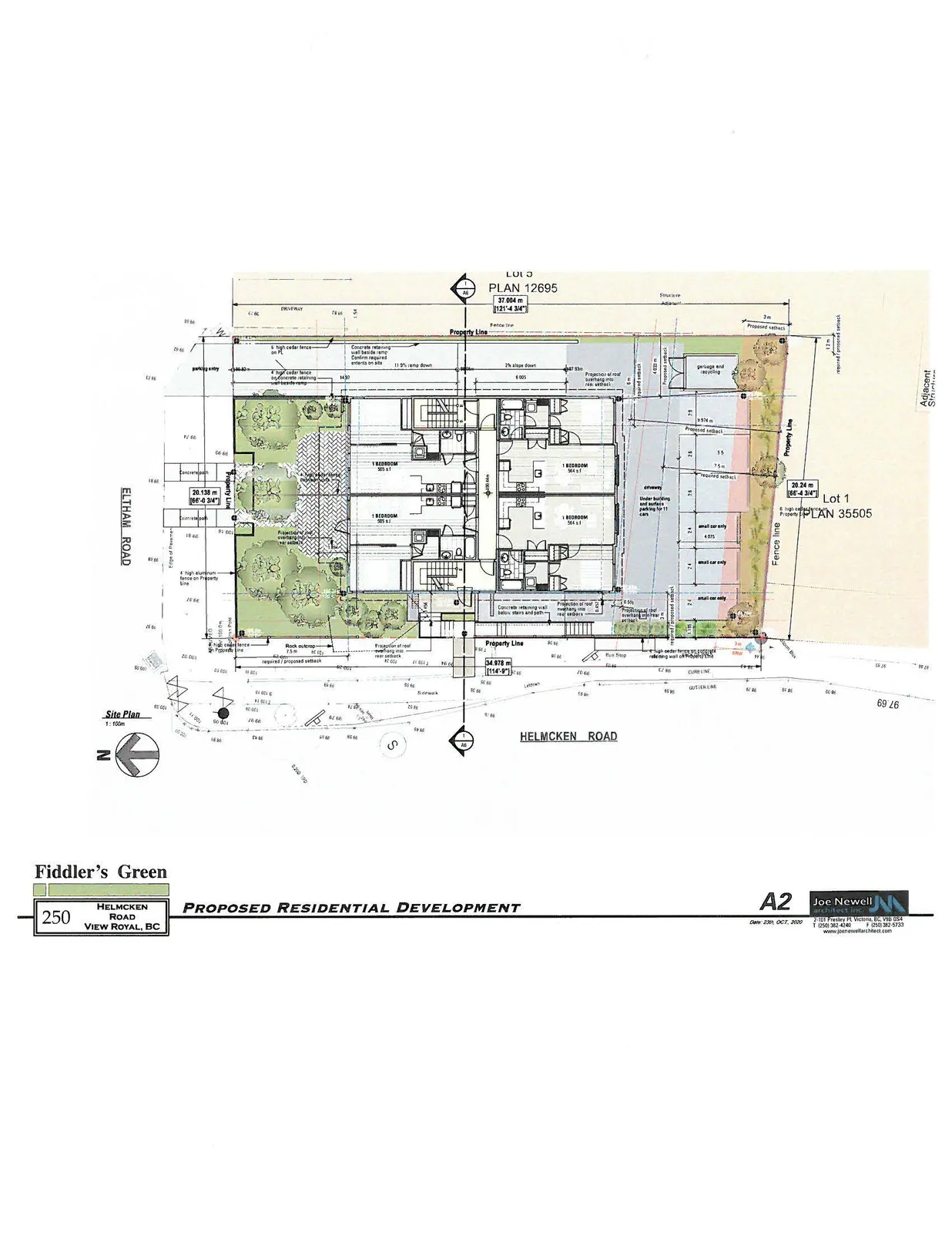 Proposed residential development site plan (A2)
