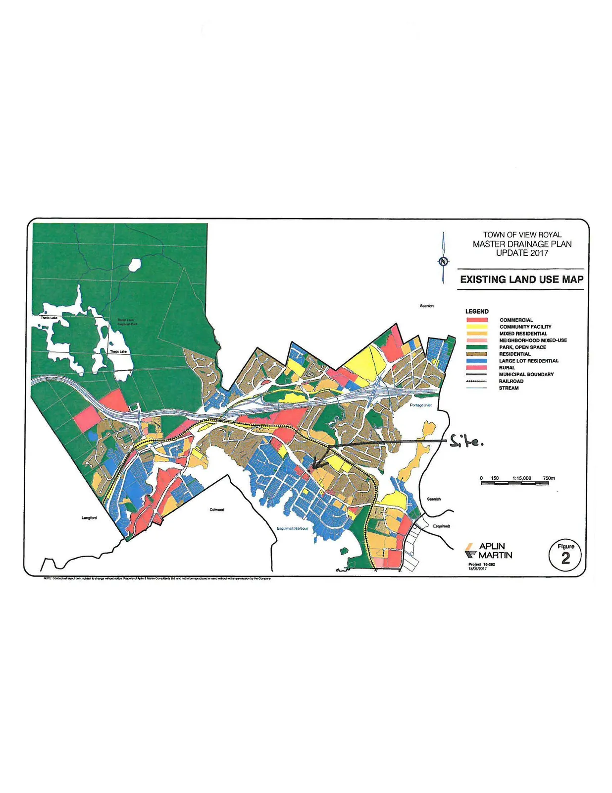 Town of View Royal Master Drainage Plan Update 2017 - Existing Land Use Map