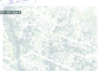 Faded map of the Helmcken area with a purple heart and handwritten text stating "I love the...".
