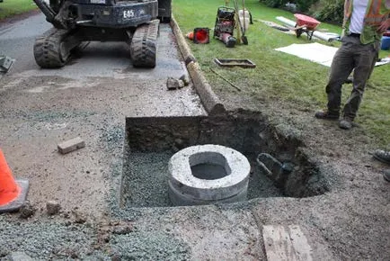 Excavation and placement of a new drain catch basin at 292 Bessborough Avenue