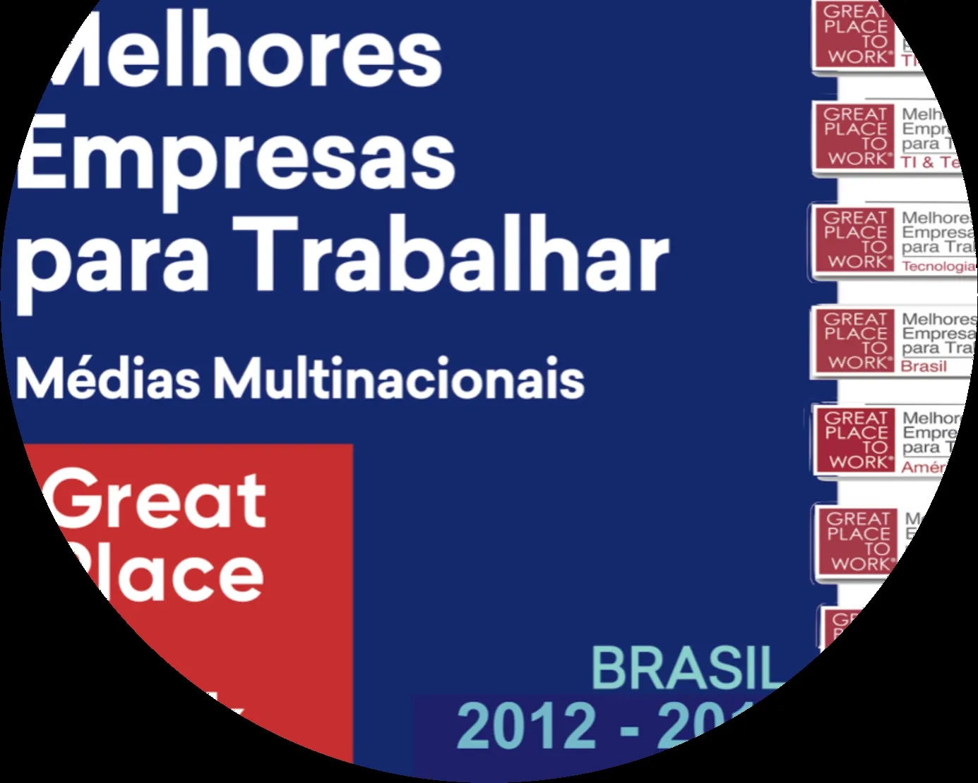 Graphic for "Melhores Empresas para Trabalhar" award