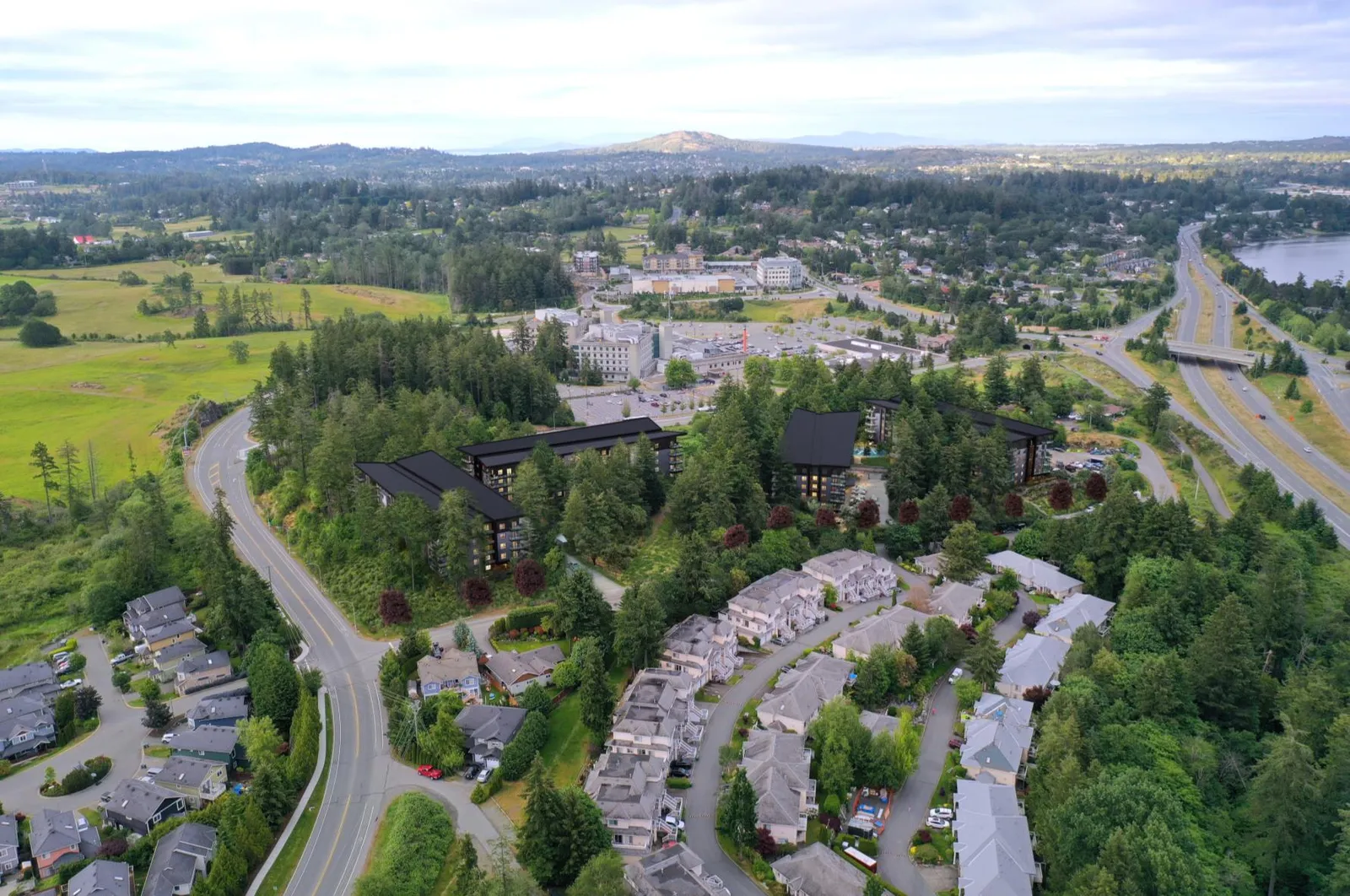 Perspective photograph of the Victoria General Hospital buildings