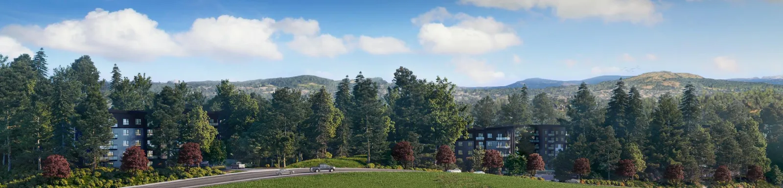 Perspective rendering of the previous application design