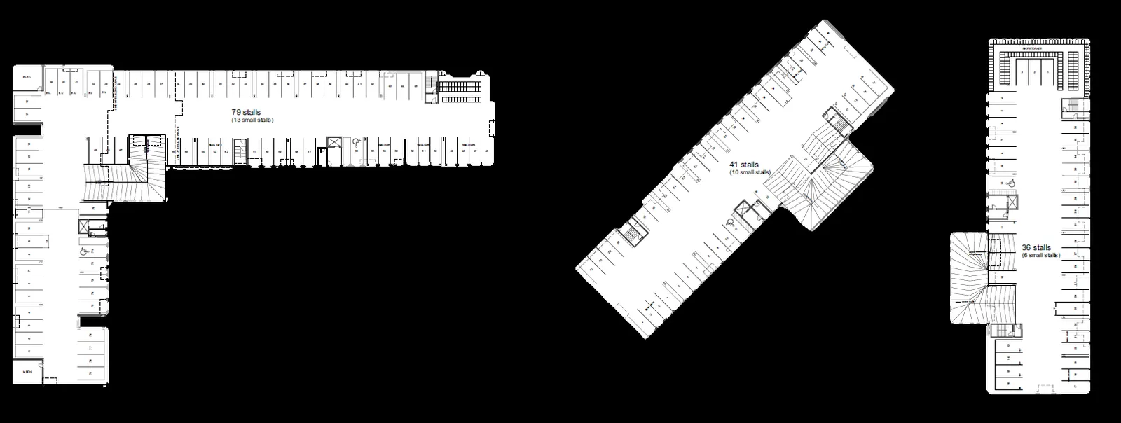 Parkade plan for Lot B from the previous application