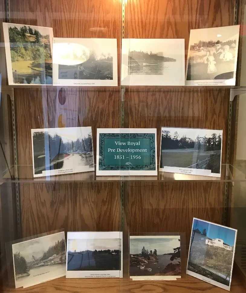 “View Royal Pre-Development 1851-1956” Archives display in Town Hall foyer