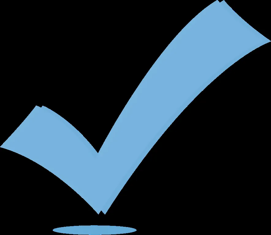 Blue checkmark icon