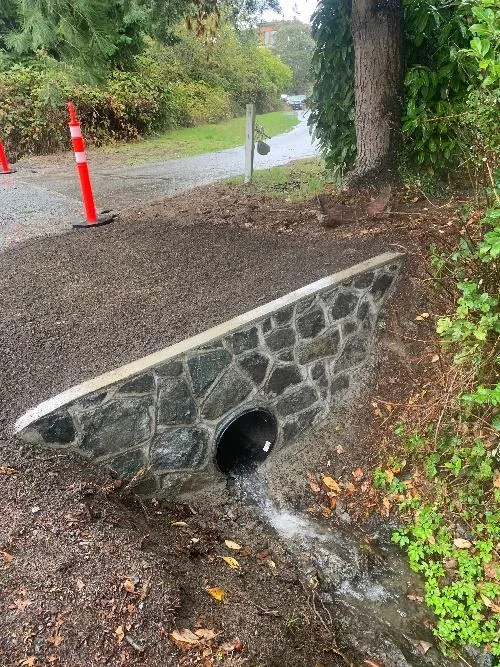 New 525mm corrugated steel culvert