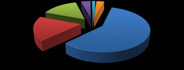 Pie chart showing % of Total Calls For Service per Municipality Jan 1 - June 30, 2019
