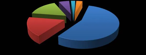 Pie chart showing % of Total Calls For Service per Municipality Jan 1 - June 30, 2018