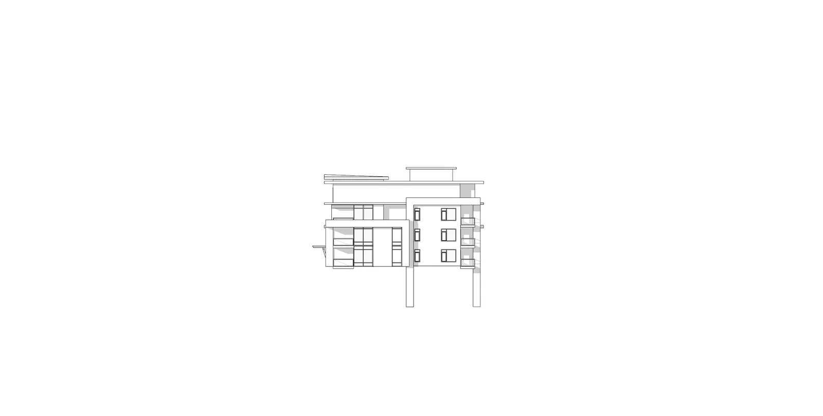 Level 5-8 Floor Plan (A208) for Building 1