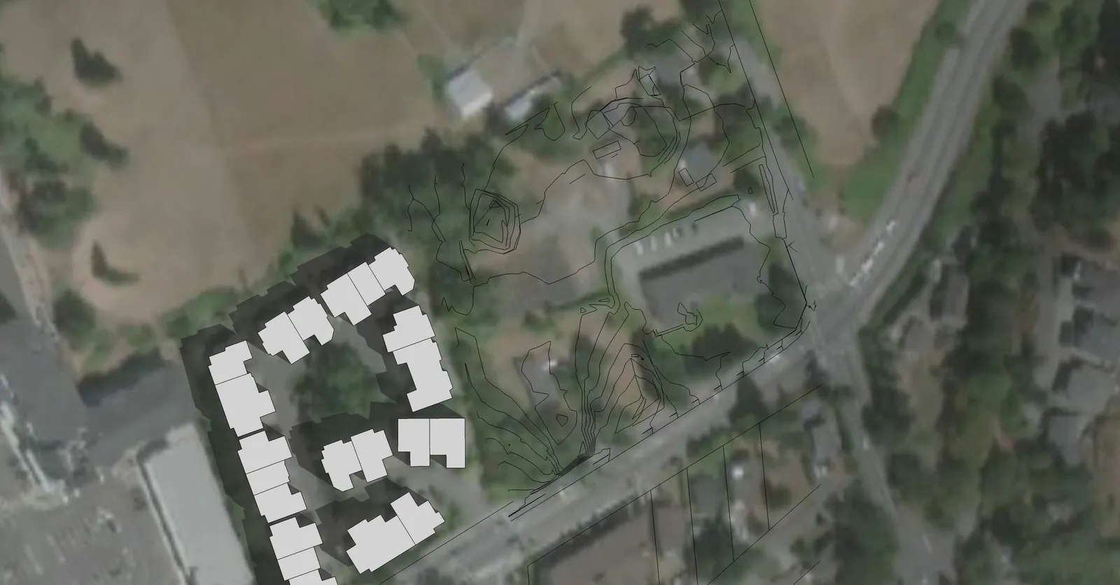 Shadow Study comparison for March 21st showing impact of new development