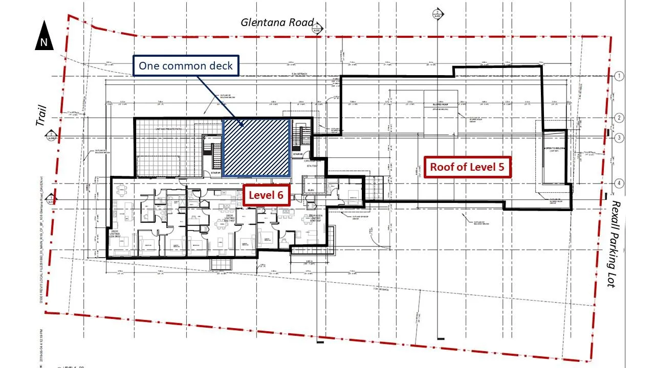 Figure 2. Common Deck on Level 6