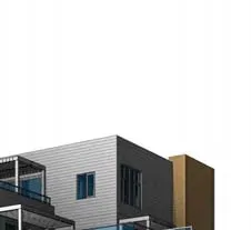 Detail rendering of building exterior materials