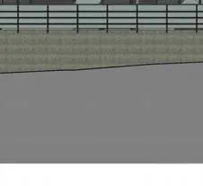 Sectional drawing through the condo portion of the building