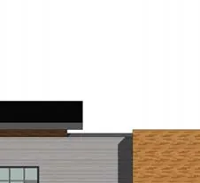 Detail of long section through Unit 413 and 412