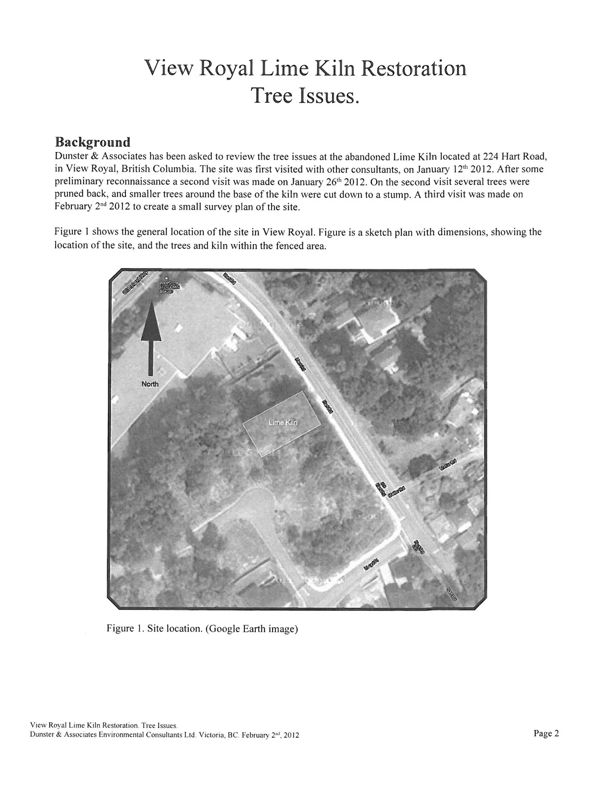 Figure 1. Site location (Google Earth image)
