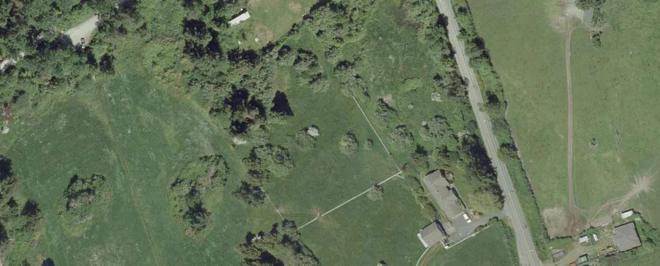 Aerial view of the northern portion of the site near Eagle Creek