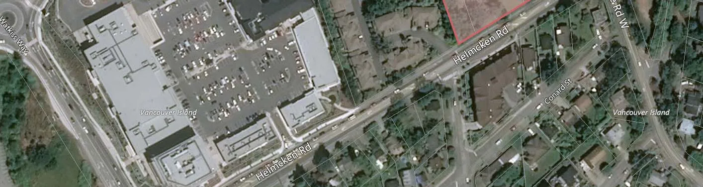 Bottom portion of project site aerial map
