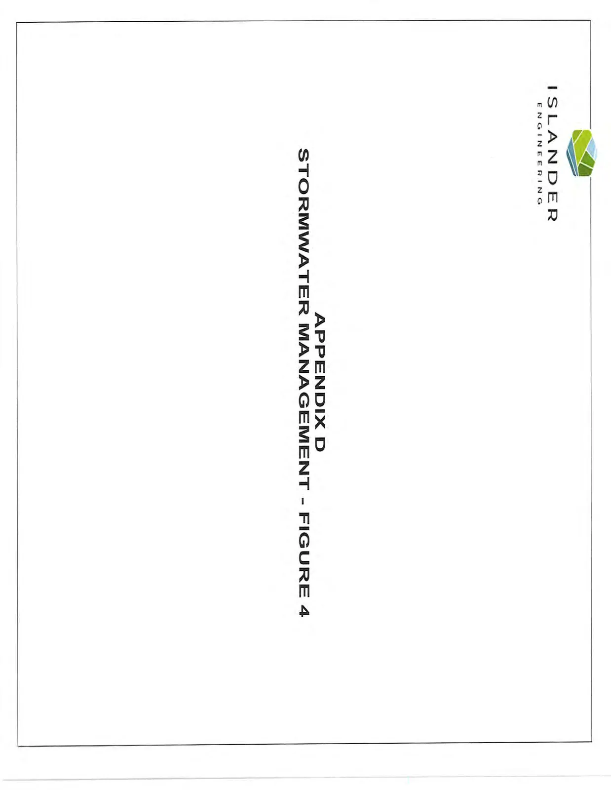 Title page for Appendix D - Stormwater Management - Figure 4