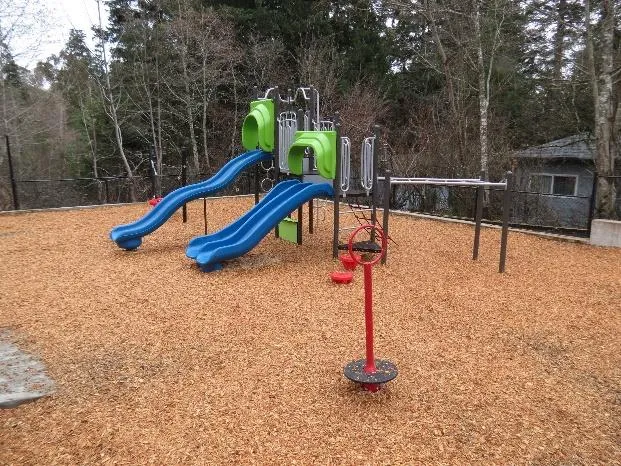 Swingset at the newly opened Marler Park