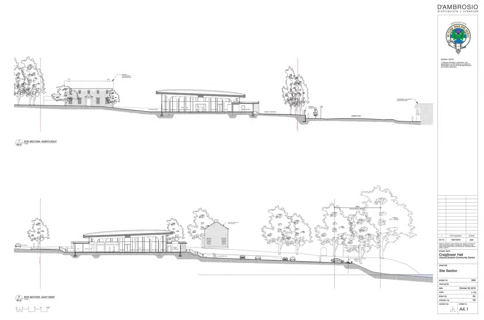 Site Section - North South diagram
