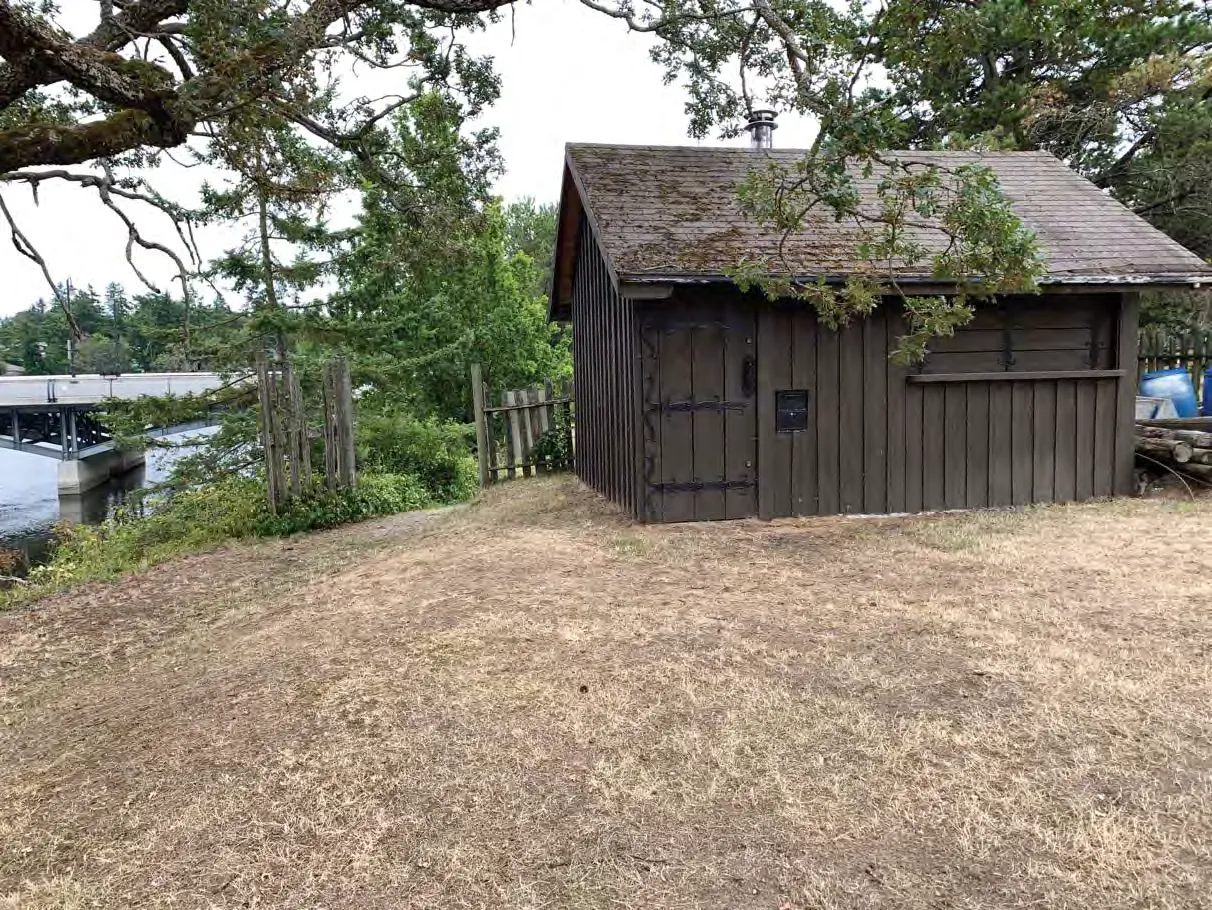 Photo 12. Shed to be removed from the SDPA.