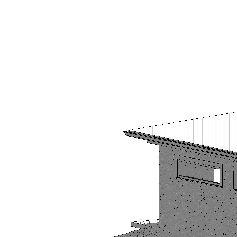 Detail of cantilevered floor assembly