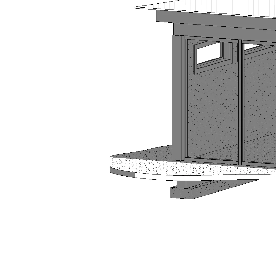 Detail of rim joist framing