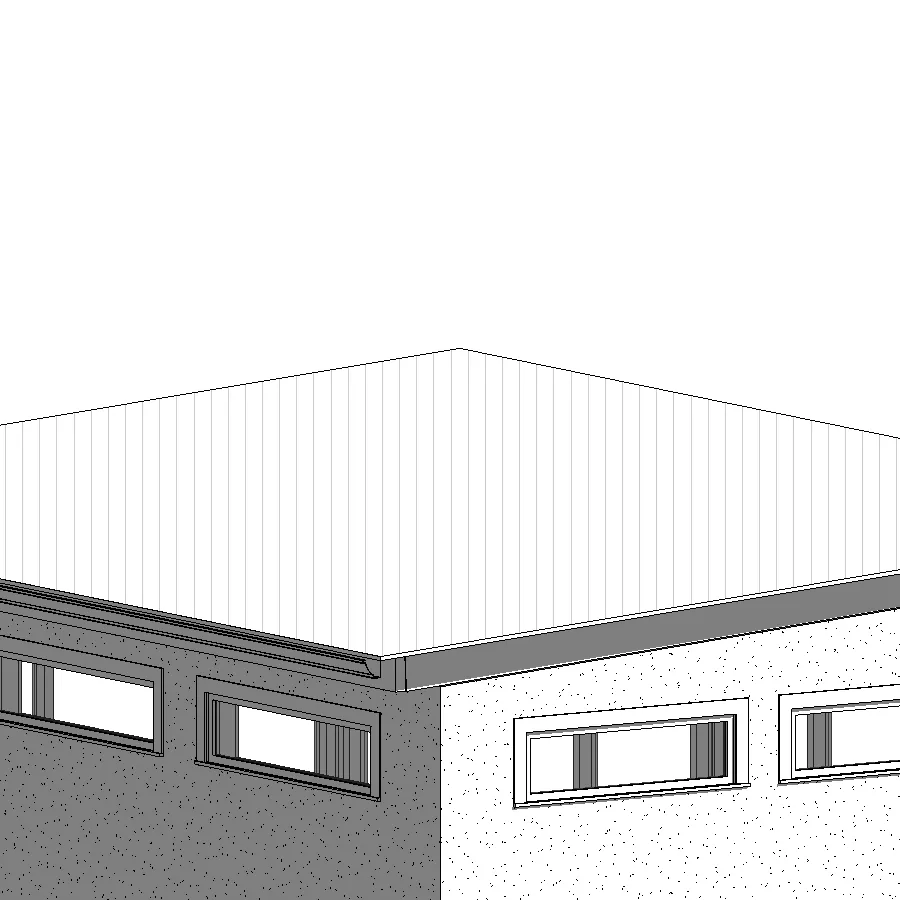 Typical exterior wall layering diagram