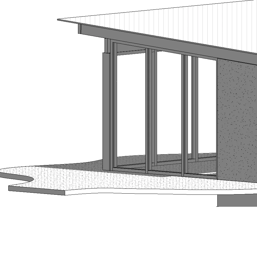 Cladding transition and column details