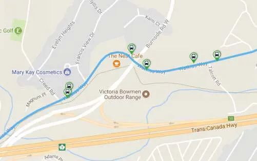 Aerial view portion of the project area showing Highway 1