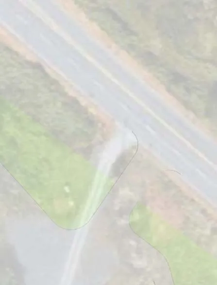 Aerial map background for total forecast peak hour volumes diagram