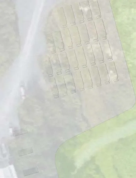 Plan portion showing vertical sight line visibility confirmed north of site access
