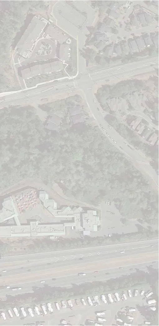 Aerial view portion of the project area showing Burnside Road West