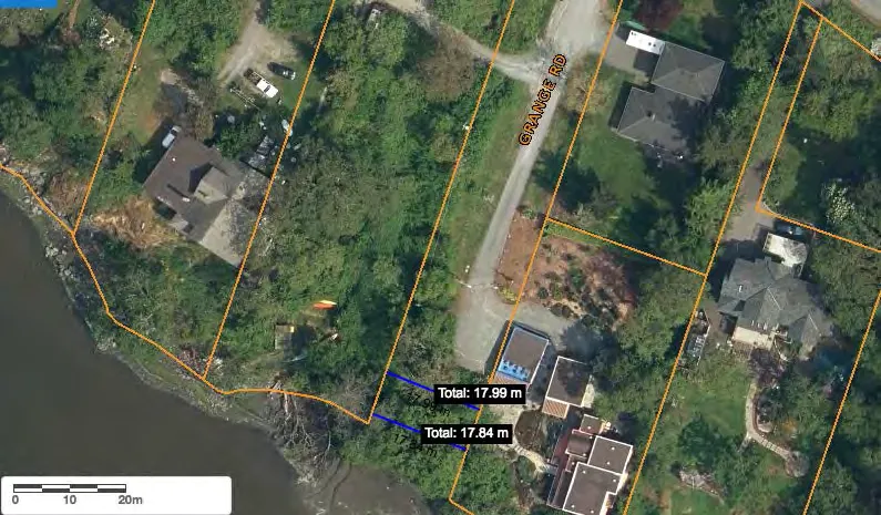 CRD Map satellite image of Grange Road