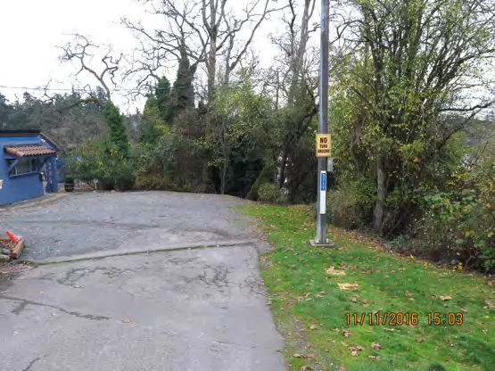 End of Grange Road facing south