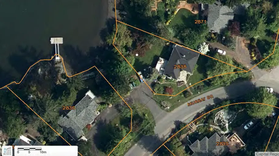 CRD Map satellite image of Murray Drive