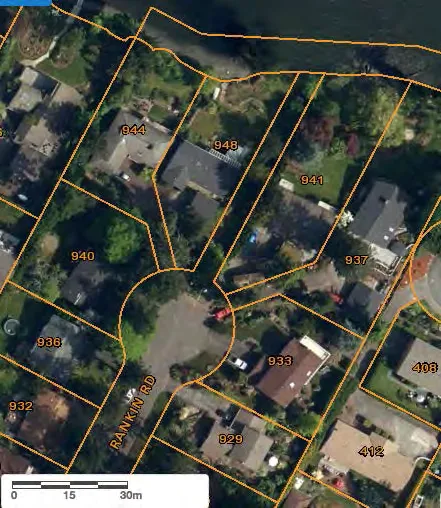 CRD Map satellite image of Rankin Road