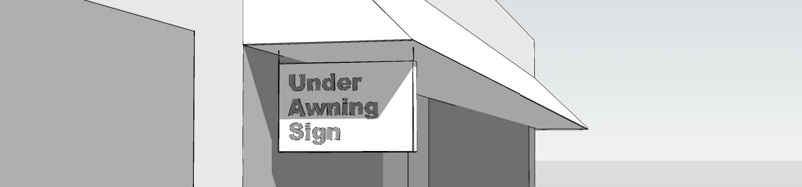 Diagram showing how to calculate Sign Area for different sign shapes
