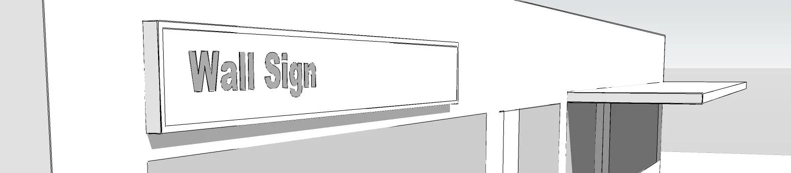 Rendering of an Under Canopy Sign