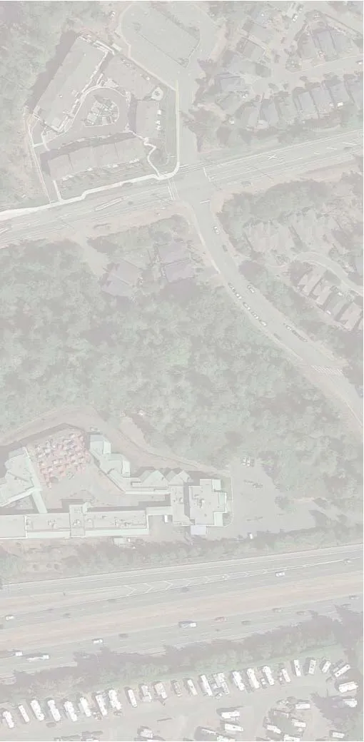 Aerial imagery of the Highway 1 corridor south of the project site