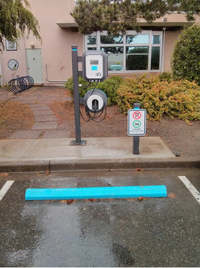 Figure 2 - Level 2 Charging Station at Juan de Fuca Rec