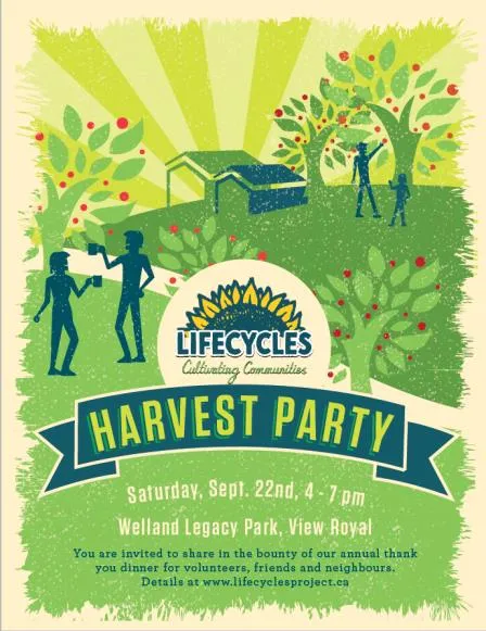 LifeCycles Harvest Party event poster