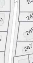 Map segment showing Suzanne Pl houses 226, 227