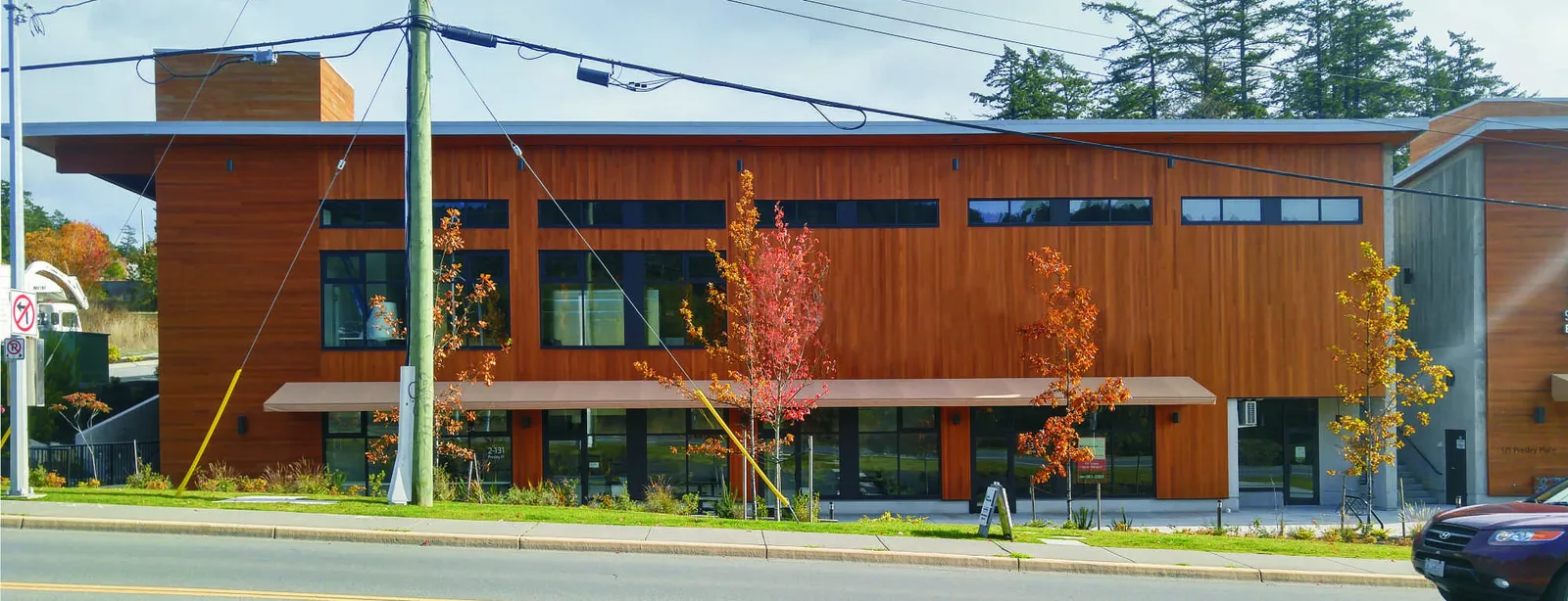 Duplicate photograph of the existing building facade